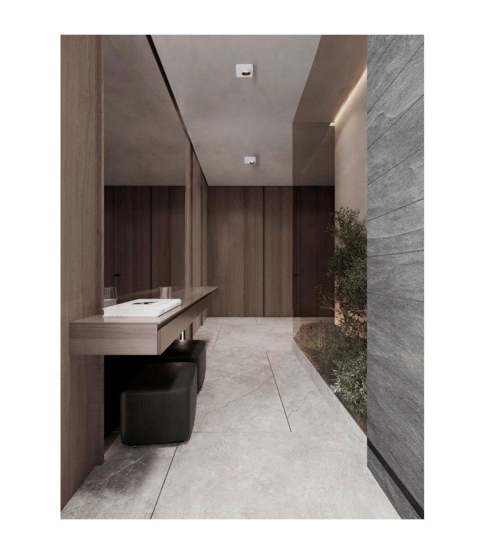 Kedros Semi Flush Ceiling Light White LED 9W 717lm 3000K-2