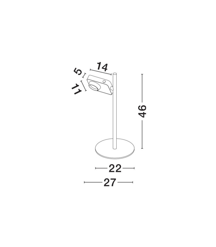 Kedros Table Lamp White Touch Dimmable LED 9W 717lm 3000K-7