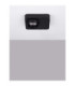 Kedros Semi Flush Ceiling Light Black LED 9W 717lm 3000K-3