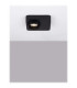 Kedros Semi Flush Ceiling Light Black LED 9W 717lm 3000K-4