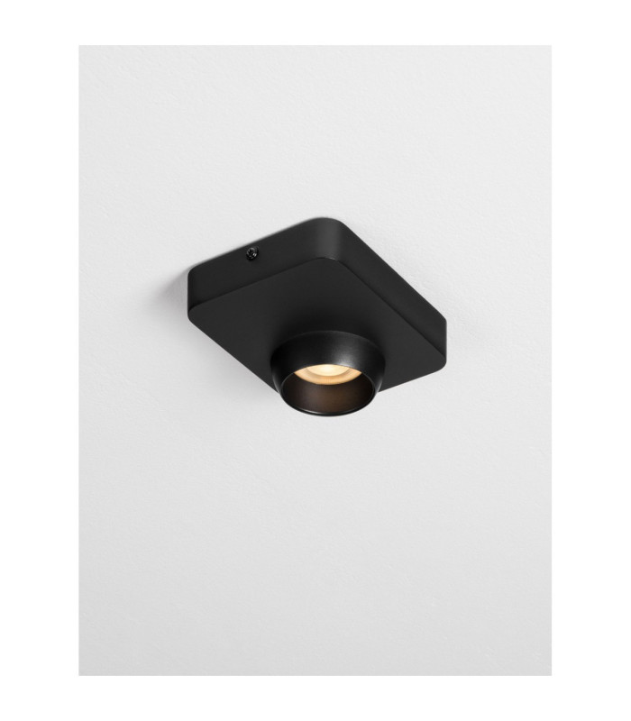 Kedros Semi Flush Ceiling Light Black LED 9W 717lm 3000K-5