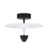 Topio Semi Flush Ceiling Light Sandy Black White LED 11W 908lm 3000K-1