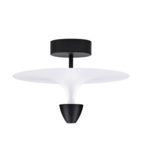 Topio Semi Flush Ceiling Light Sandy Black White LED 11W 908lm 3000K-1