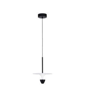Topio 26cm Pendant Ceiling Light Sandy Black White LED 11W 908lm 3000K-1