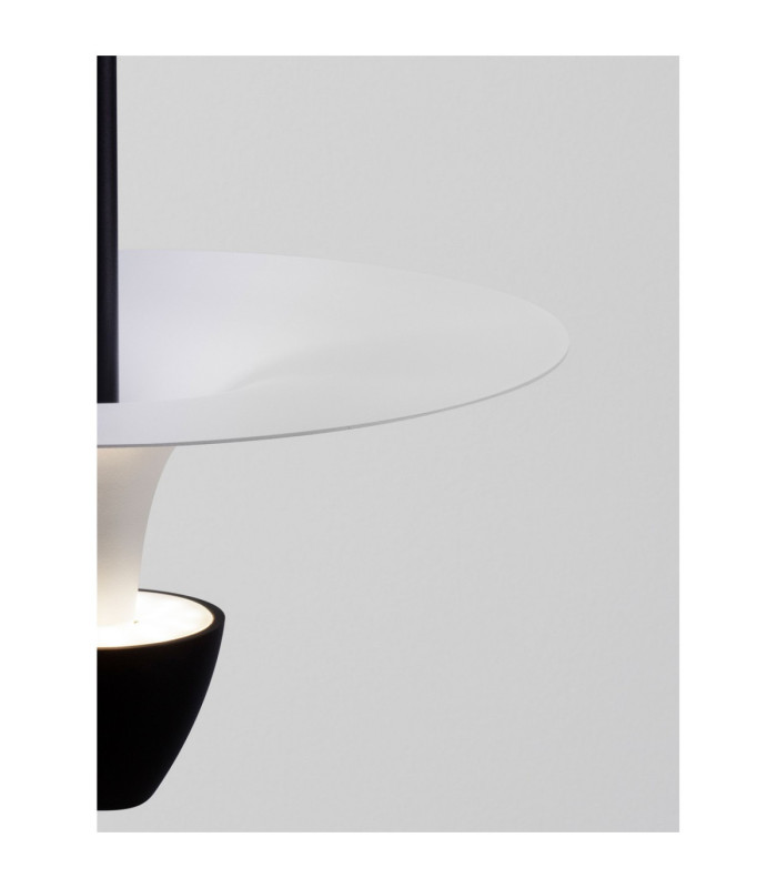 Topio 26cm Pendant Ceiling Light Sandy Black White LED 11W 908lm 3000K-6
