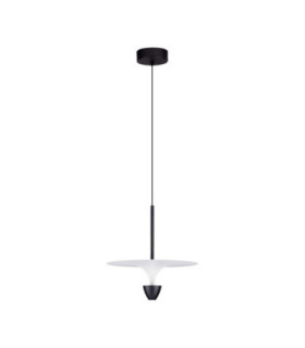 Topio 34cm Pendant Ceiling Light Sandy Black White LED 11W 908lm 3000K-1