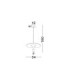 Topio 34cm Pendant Ceiling Light Sandy Black White LED 11W 908lm 3000K-5
