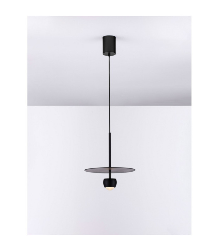 Edem Pendant Ceiling Light Sandy Black LED 8W 590lm 3000K-4