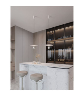 Edem Pendant Ceiling Light Sandy White LED 8W 590lm 3000K-2