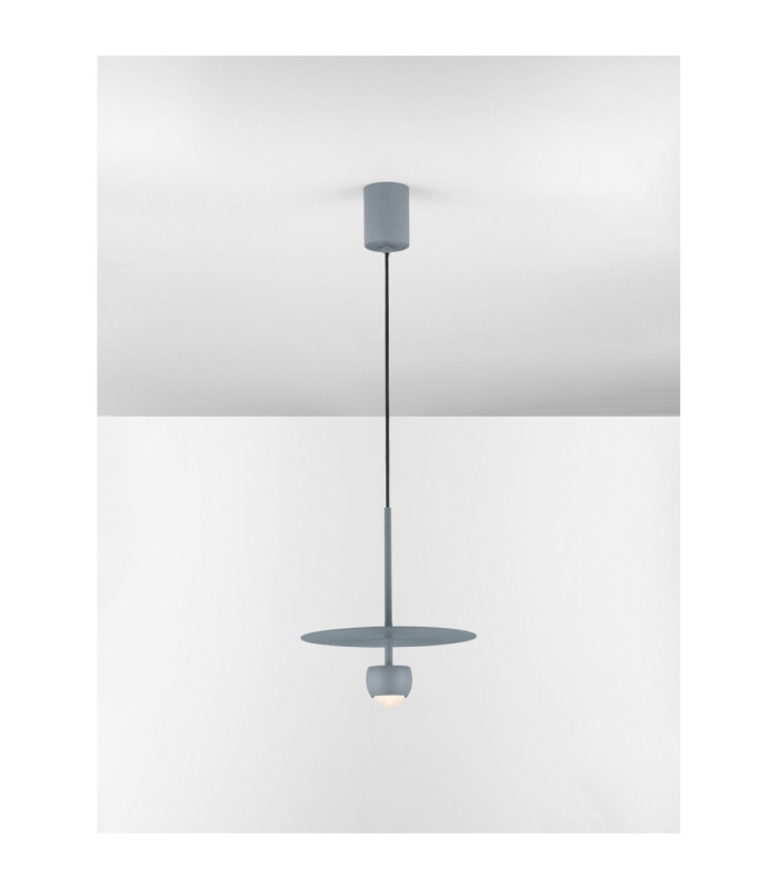 Edem Pendant Ceiling Light Bluish Grey LED 8W 590lm 3000K-4