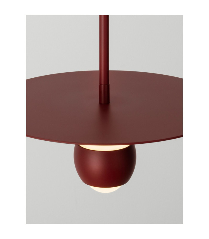 Edem Pendant Ceiling Light Red LED 8W 590lm 3000K-5