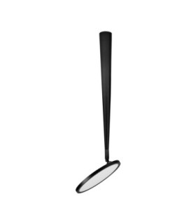 Ekei II 20cm Integrated LED Semi Flush Ceiling Light Sandy Black LED 14W 1085lm 3000K-1