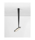 Ekei II 20cm Integrated LED Semi Flush Ceiling Light Sandy Black LED 14W 1085lm 3000K-4