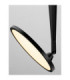 Ekei II 20cm Integrated LED Semi Flush Ceiling Light Sandy Black LED 14W 1085lm 3000K-5