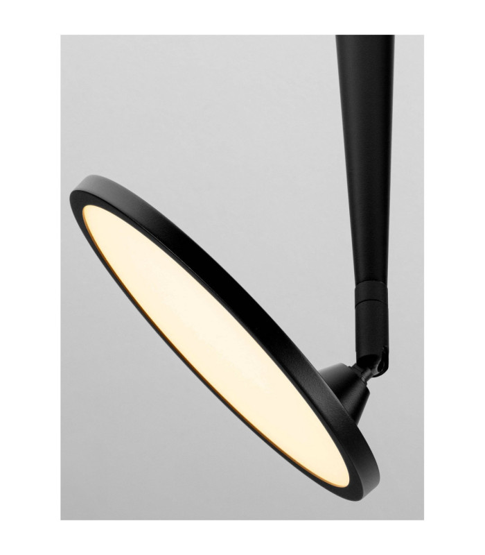 Ekei II 20cm Integrated LED Semi Flush Ceiling Light Sandy Black LED 14W 1085lm 3000K-5