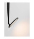 Ekei II 20cm Integrated LED Semi Flush Ceiling Light Sandy Black LED 14W 1085lm 3000K-6