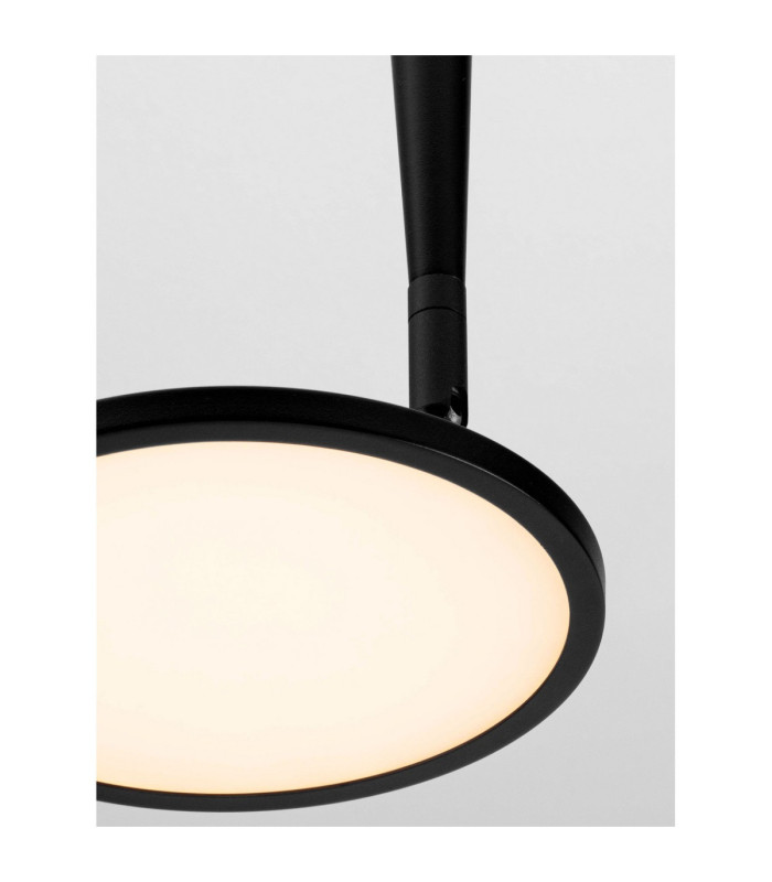 Ekei II 20cm Integrated LED Semi Flush Ceiling Light Sandy Black LED 14W 1085lm 3000K-7