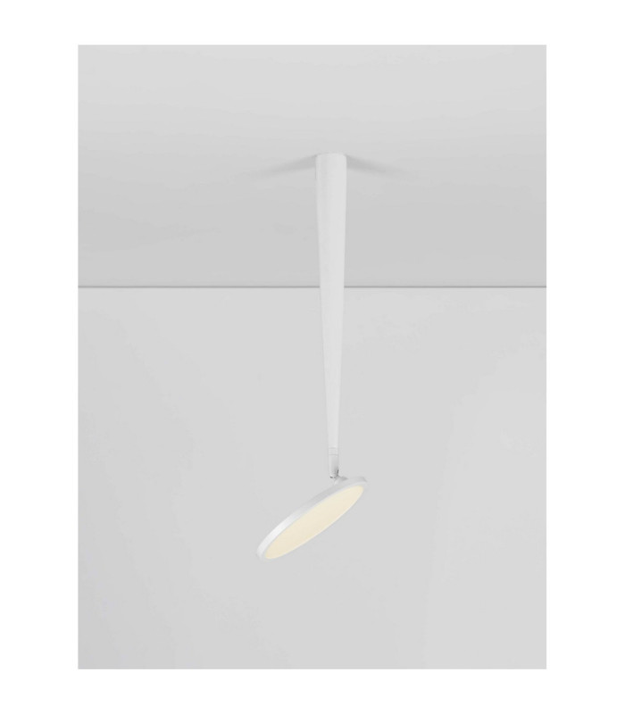 Ekei Integrated LED Semi Flush Ceiling Light Sandy White LED 14W 1085lm 3000K-4