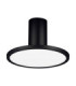 Ekei 20cm Integrated LED Semi Flush Ceiling Light Sandy Black LED 14W 1085lm 3000K-1