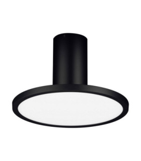 Ekei 20cm Integrated LED Semi Flush Ceiling Light Sandy Black LED 14W 1085lm 3000K-1