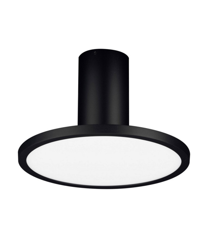 Ekei 20cm Integrated LED Semi Flush Ceiling Light Sandy Black LED 14W 1085lm 3000K-1