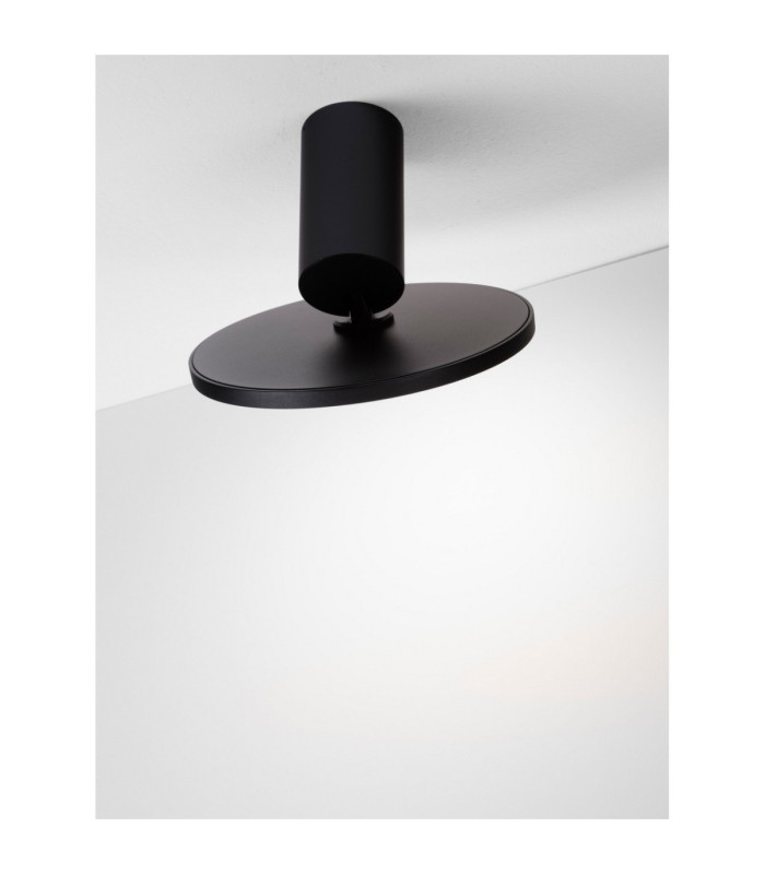 Ekei 20cm Integrated LED Semi Flush Ceiling Light Sandy Black LED 14W 1085lm 3000K-6
