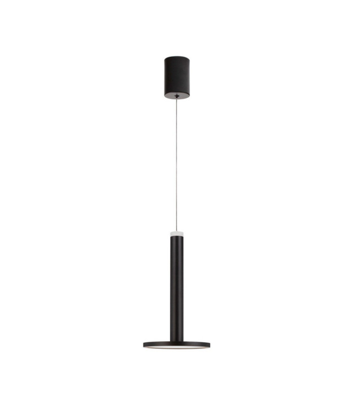 Palencia Integrated LED Pendant Ceiling Light Matt Black LED 10W 517lm 3000K-1