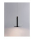 Palencia Integrated LED Pendant Ceiling Light Matt Black LED 10W 517lm 3000K-5