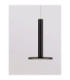 Palencia Integrated LED Pendant Ceiling Light Matt Black LED 10W 517lm 3000K-6