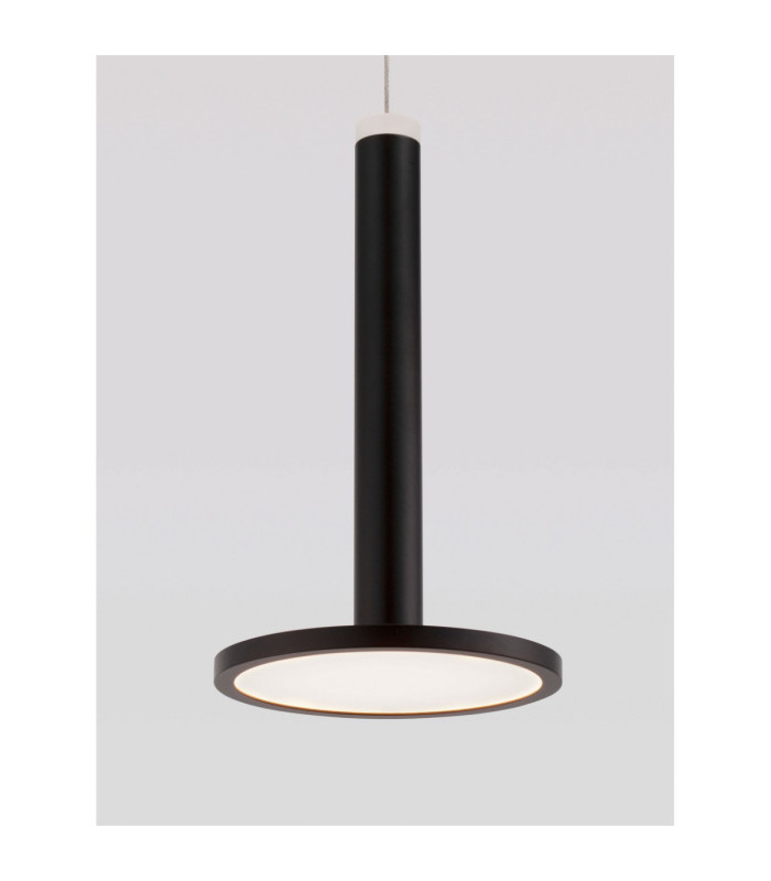 Palencia Integrated LED Pendant Ceiling Light Matt Black LED 10W 517lm 3000K-8
