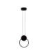 Wiro Round Integrated LED Pendant Ceiling Light Sandy Black LED 11W 770lm 3000K-1