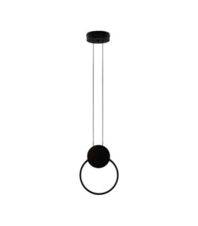 Wiro Round Integrated LED Pendant Ceiling Light Sandy Black LED 11W 770lm 3000K-1