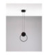 Wiro Round Integrated LED Pendant Ceiling Light Sandy Black LED 11W 770lm 3000K-3
