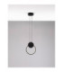Wiro Round Integrated LED Pendant Ceiling Light Sandy Black LED 11W 770lm 3000K-4