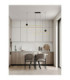 Liaise Integrated LED Pendant Ceiling Light Sandy Black Gold Triac Dimmable LED 49W 2060lm 3200K-2