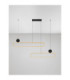 Liaise Integrated LED Pendant Ceiling Light Sandy Black Gold Triac Dimmable LED 49W 2060lm 3200K-4