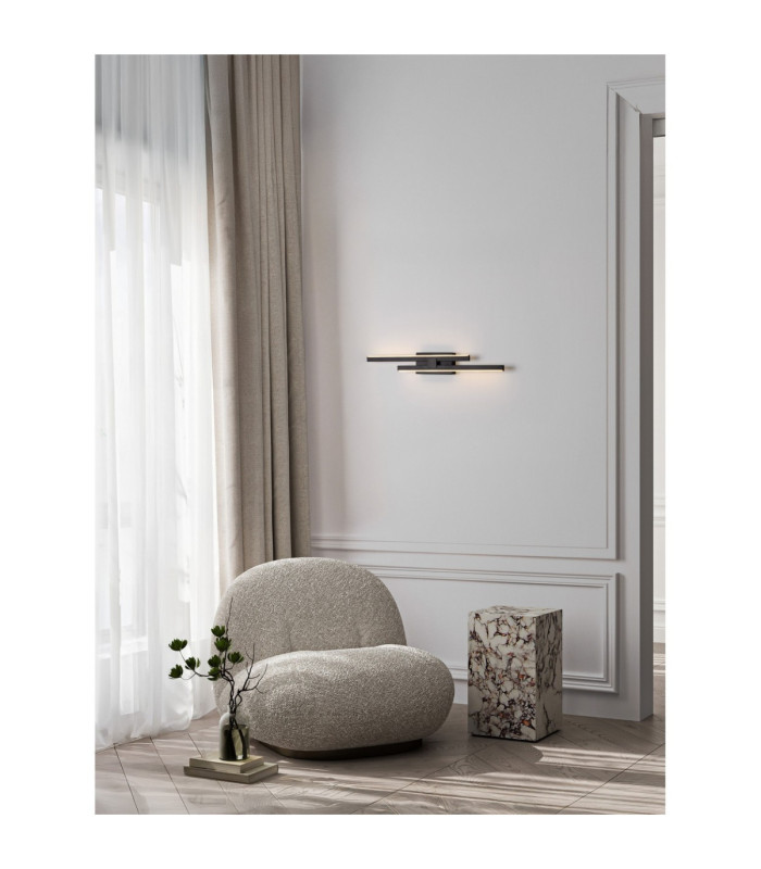 Antama Integrated LED Wall Lamp Sandy Black Triac Dimmable LED 12W 510lm 3200K-2