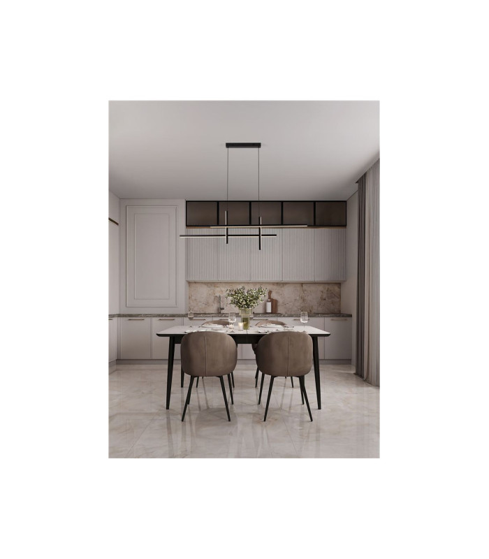 Antama Bar Pendant Ceiling Light Sandy Black Triac Dimmable LED 40W 1200lm 3200K-2