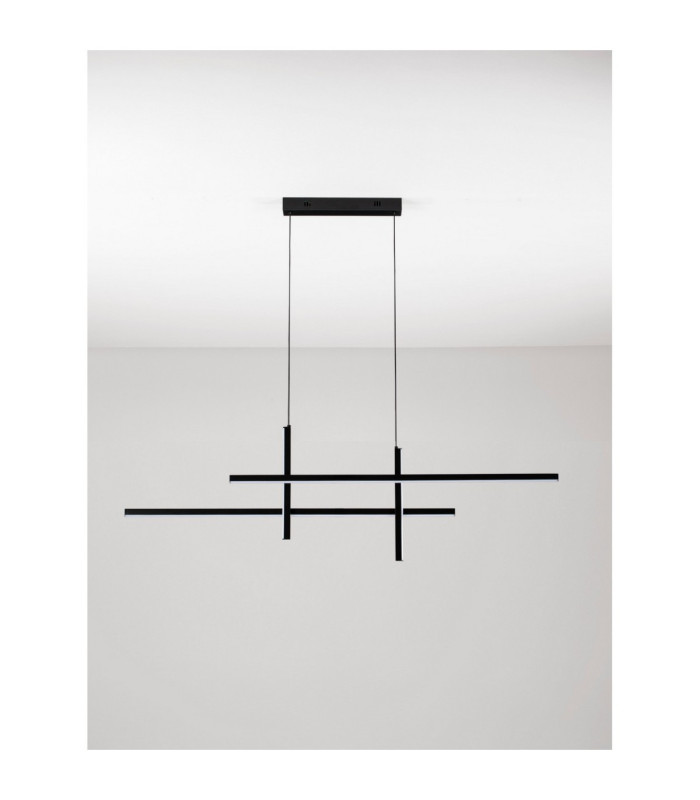 Antama Bar Pendant Ceiling Light Sandy Black Triac Dimmable LED 40W 1200lm 3200K-3