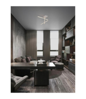 Antama Integrated LED Semi Flush Ceiling Light Sandy White Triac Dimmable LED 25W 955lm 3200K-2