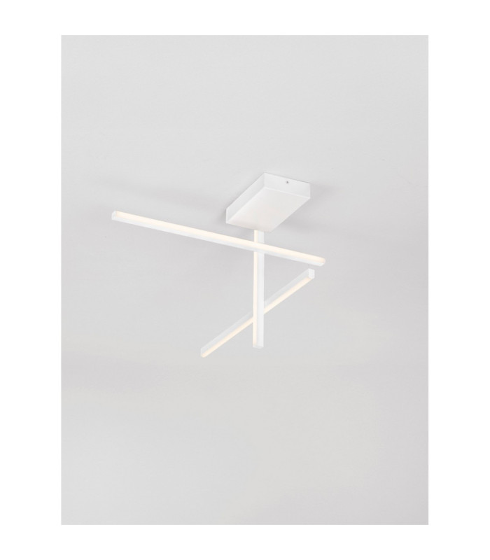 Antama Integrated LED Semi Flush Ceiling Light Sandy White Triac Dimmable LED 25W 955lm 3200K-4