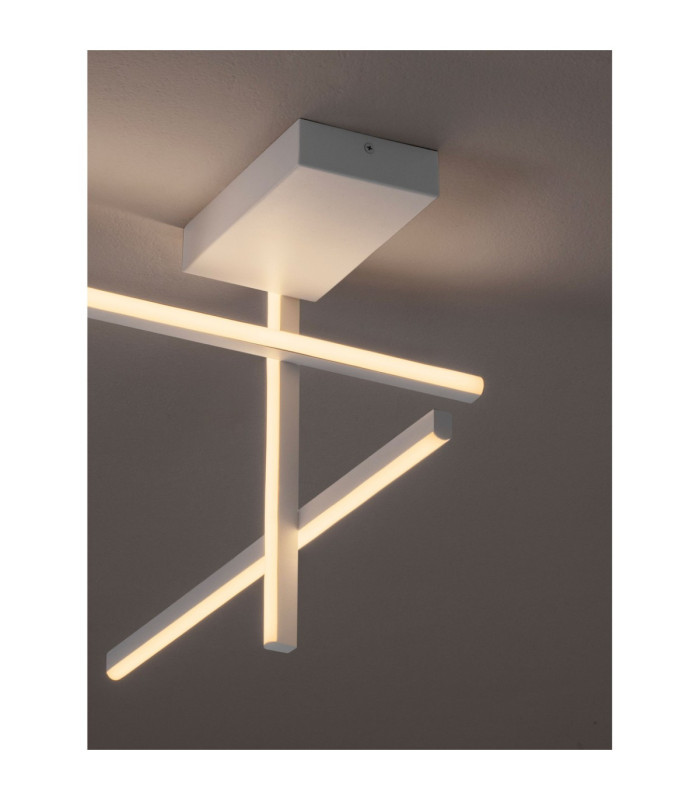 Antama Integrated LED Semi Flush Ceiling Light Sandy White Triac Dimmable LED 25W 955lm 3200K-5