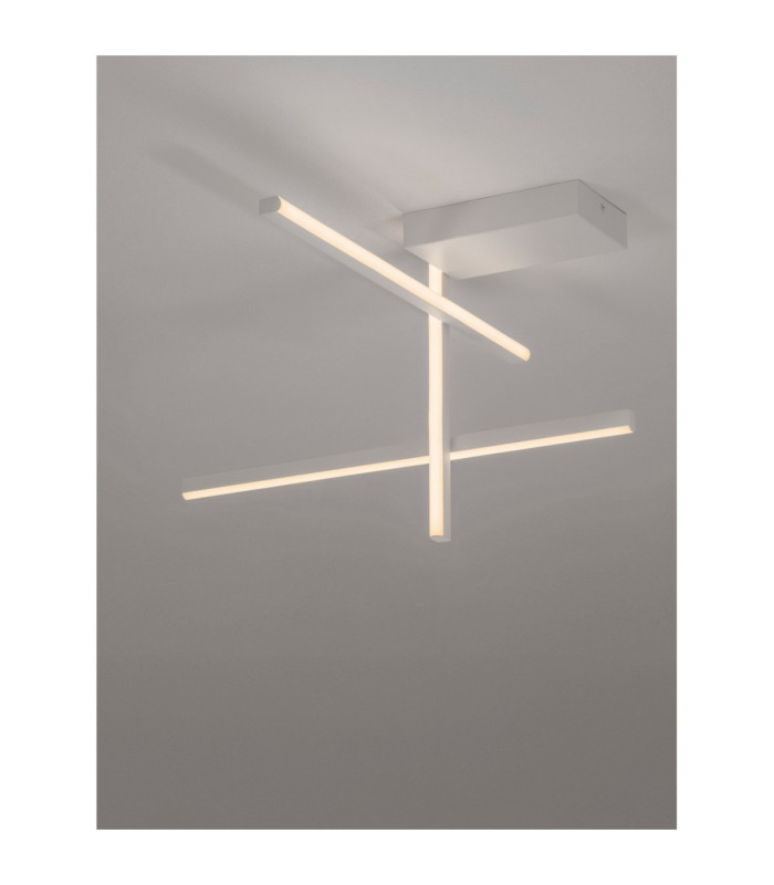 Antama Integrated LED Semi Flush Ceiling Light Sandy White Triac Dimmable LED 25W 955lm 3200K-6