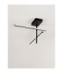 Antama Integrated LED Semi Flush Ceiling Light Sandy Black Triac Dimmable LED 25W 955lm 3200K-3