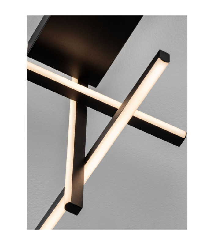 Antama Integrated LED Semi Flush Ceiling Light Sandy Black Triac Dimmable LED 25W 955lm 3200K-5