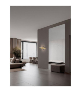 Antama Integrated LED Wall Lamp Sandy Black Gold Triac Dimmable LED 12W 510lm 3200K-2