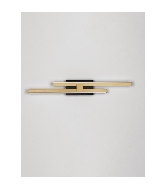 Antama Integrated LED Wall Lamp Sandy Black Gold Triac Dimmable LED 12W 510lm 3200K-3