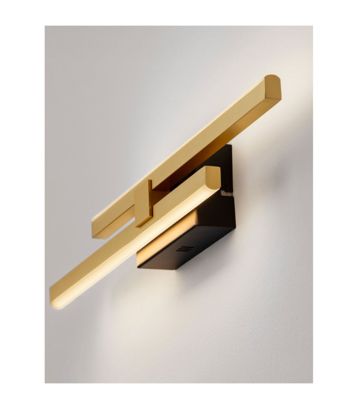 Antama Integrated LED Wall Lamp Sandy Black Gold Triac Dimmable LED 12W 510lm 3200K-5