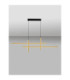 Antama Bar Pendant Ceiling Light Sandy Black Gold Triac Dimmable LED 43W 1478lm 3200K-4