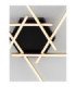 Antama Integrated LED Semi Flush Ceiling Light Sandy Black Gold Triac Dimmable LED 43W 1611lm 3200K-5